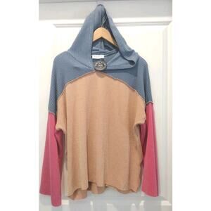 LOVELY ❤️MELODY "TOES IN THE WATER" HOODED TOP XL MULTI